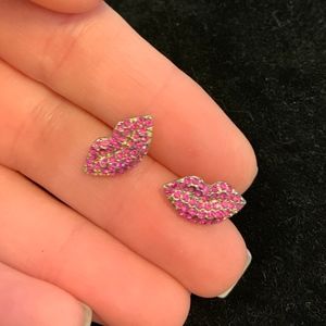 Betsey Johnson Lip Earrings
